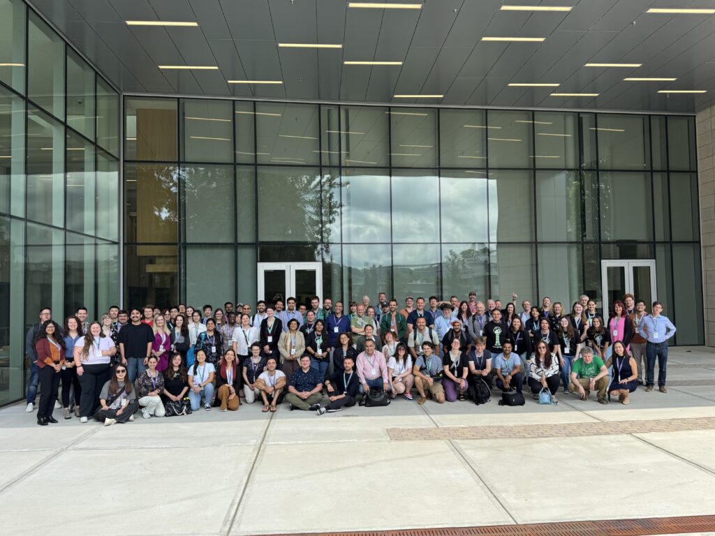 Group photo of the attendees of the 26th Evergreen Meeting in front of the ANR building